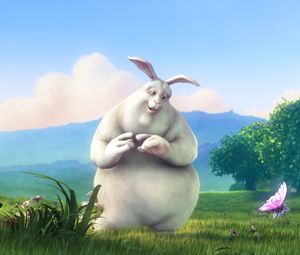 Preview wallpaper rabbit, bunny, big bunny, art