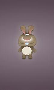 Preview wallpaper rabbit, drawing, art, lilac