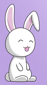 Preview wallpaper rabbit, drawing, bright, smile