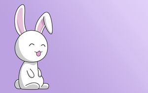Preview wallpaper rabbit, drawing, bright, smile