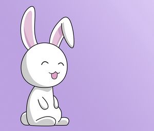 Preview wallpaper rabbit, drawing, bright, smile