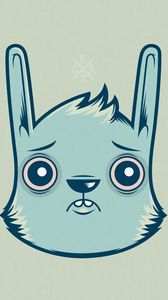 Preview wallpaper rabbit, face, figure, color, paper