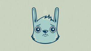 Preview wallpaper rabbit, face, figure, color, paper