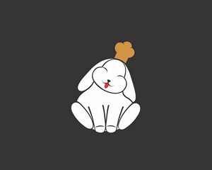 Preview wallpaper rabbit, funny, protruding tongue, vector, art