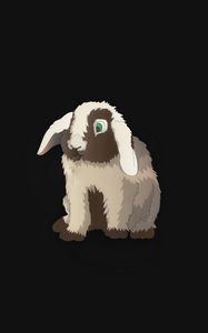 Preview wallpaper rabbit, hare, art, minimalism