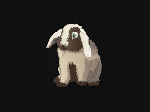 Preview wallpaper rabbit, hare, art, minimalism