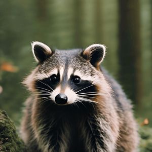 Preview wallpaper raccoon, animal, funny, wildlife, blur