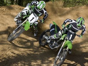 Preview wallpaper race, motorcycles, turn, sportsmen