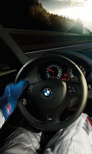 Preview wallpaper racer, beauty, bmw, speed, track