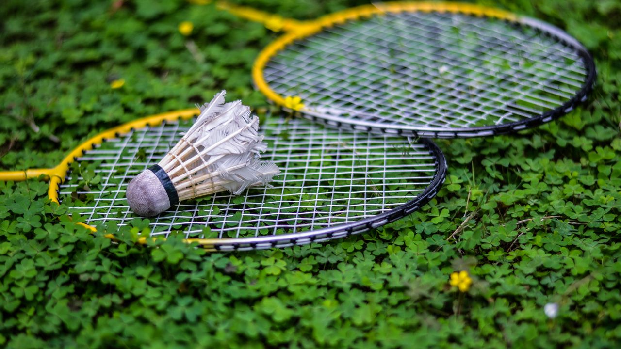 Wallpaper racket, shuttlecock, tennis
