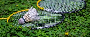 Preview wallpaper racket, shuttlecock, tennis