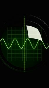Preview wallpaper radar, line, grid, glow, green