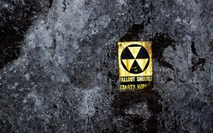 Preview wallpaper radiation, nameplate, words, text, wall