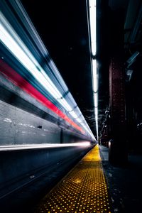 Preview wallpaper railway, metro, light, platform