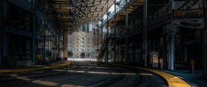 Preview wallpaper railway, rails, platform