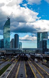 Preview wallpaper railway station, architecture, building, buildings, skyscrapers