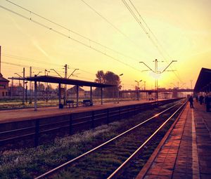 Preview wallpaper railway station, sky, building