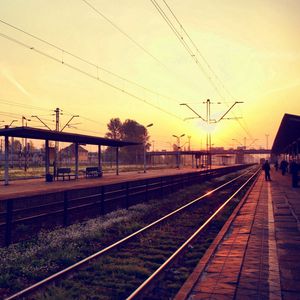 Preview wallpaper railway station, sky, building