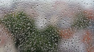 Preview wallpaper rain, drops, glass, wet
