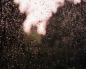 Preview wallpaper rain, drops, glass, blur, macro