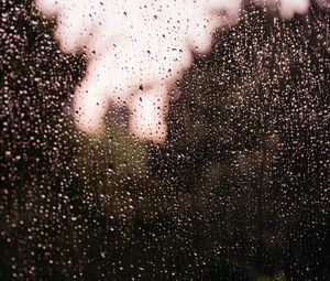 Preview wallpaper rain, drops, glass, blur, macro