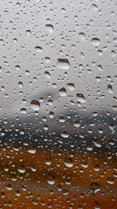 Preview wallpaper rain, drops, glass, macro, wet
