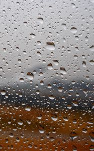 Preview wallpaper rain, drops, glass, macro, wet