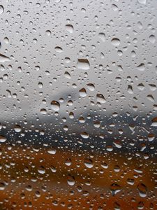 Preview wallpaper rain, drops, glass, macro, wet