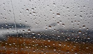 Preview wallpaper rain, drops, glass, macro, wet