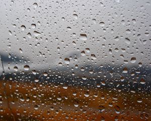 Preview wallpaper rain, drops, glass, macro, wet