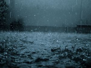 Preview wallpaper rain, drops, splashes, heavy rain, dullness, bad weather