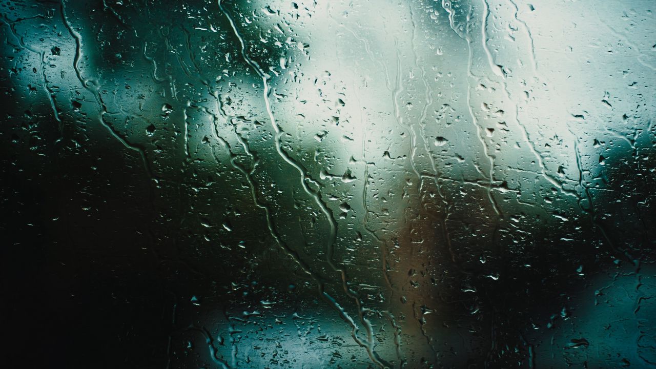 Wallpaper rain, glass, drops, wet, macro hd, picture, image