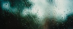 Preview wallpaper rain, glass, drops, wet, macro