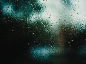 Preview wallpaper rain, glass, drops, wet, macro