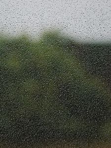 Preview wallpaper rain, glass, drops, wet, macro, blur