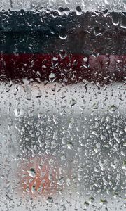 Preview wallpaper rain, window, glass, drops, wet, macro