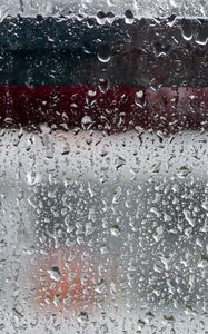 Preview wallpaper rain, window, glass, drops, wet, macro