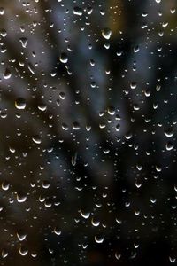 Preview wallpaper rain, window, glass, drops, night