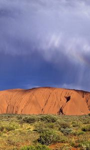 Preview wallpaper rainbow, australia, after rain, cloud, vegetation, canyon