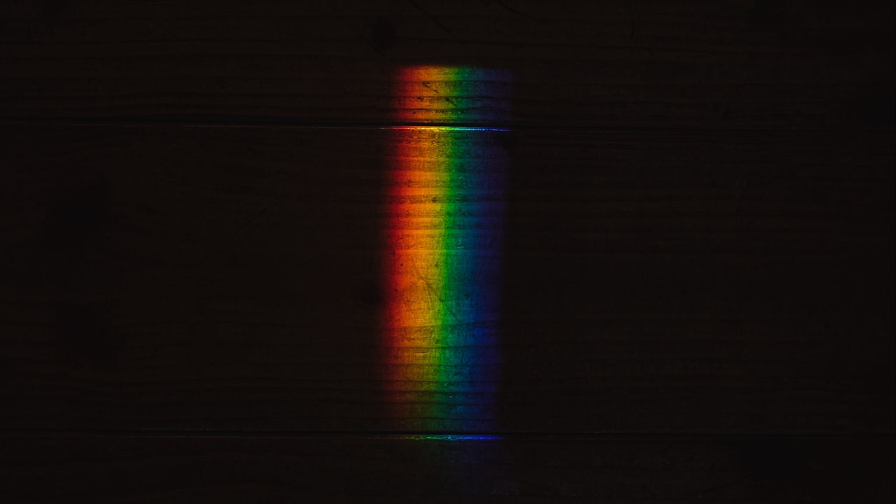 Wallpaper rainbow, colorful, beam, light, highlight
