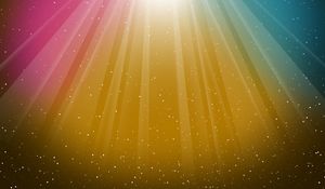 Preview wallpaper rainbow, colorful, drops, fan