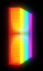 Preview wallpaper rainbow, colorful, gradient, stripes, black