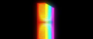 Preview wallpaper rainbow, colorful, gradient, stripes, black