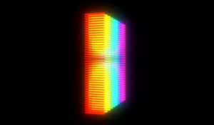 Preview wallpaper rainbow, colorful, gradient, stripes, black