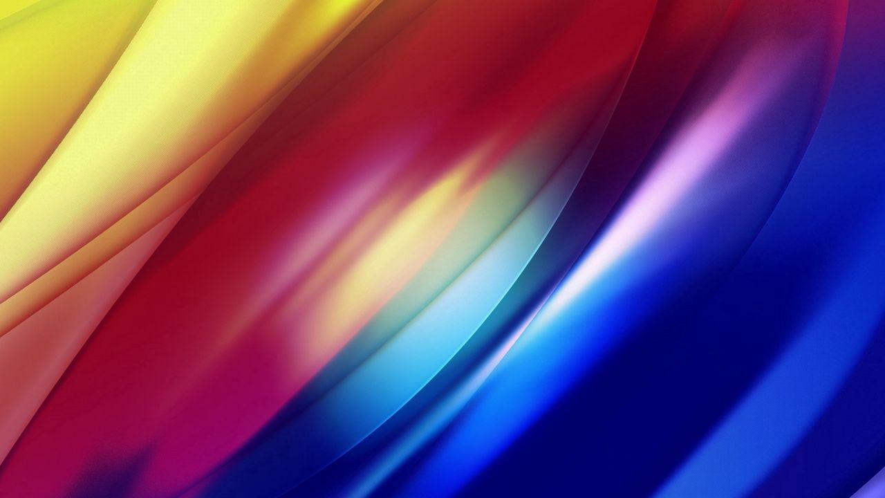 Wallpaper rainbow, colorful, lines, wavy