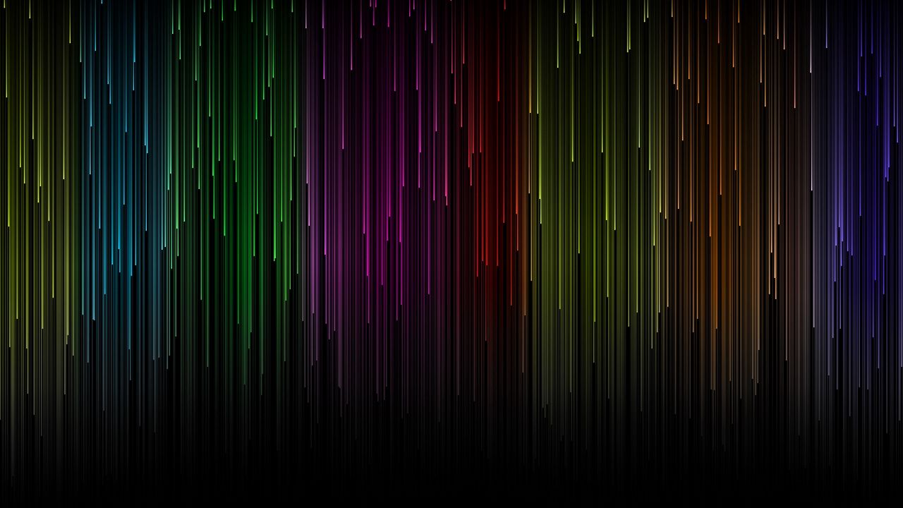 Wallpaper rainbow, light, stripes, lines, flow