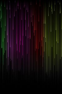 Preview wallpaper rainbow, light, stripes, lines, flow