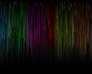 Preview wallpaper rainbow, light, stripes, lines, flow