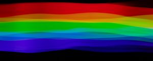 Preview wallpaper rainbow, lines, colorful, black