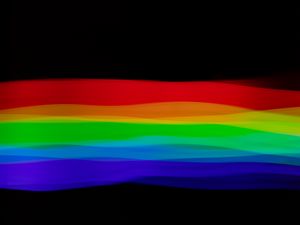 Preview wallpaper rainbow, lines, colorful, black